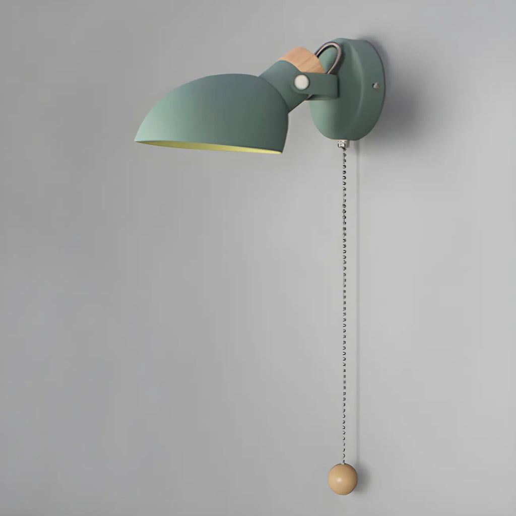 Applique murale minimaliste en métal réglable avec chaînette pour la maison