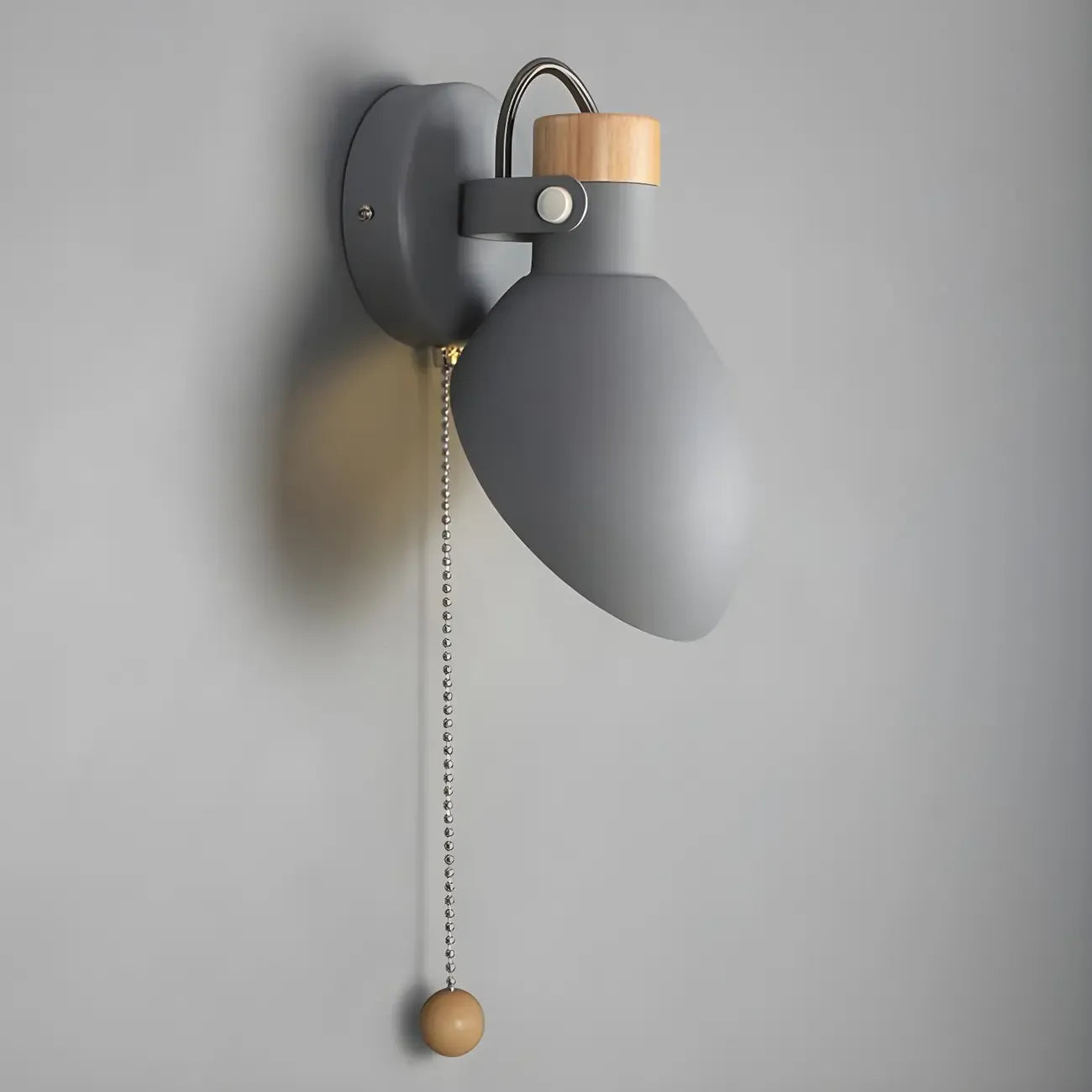 Applique murale minimaliste en métal réglable avec chaînette pour la maison