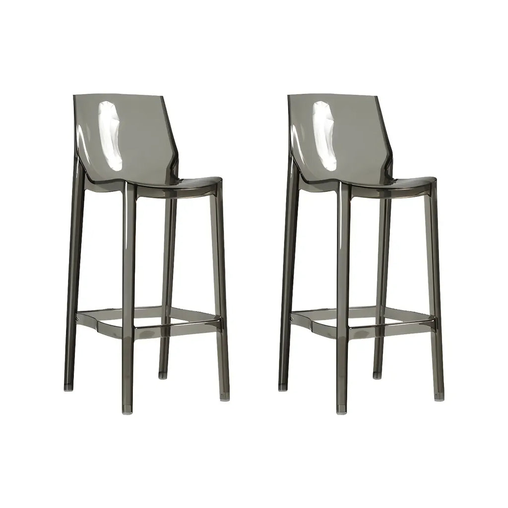 Tabouret de bar moderne en acrylique, coloré, durable et élégant