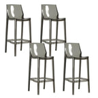 Tabouret de bar moderne en acrylique, coloré, durable et élégant