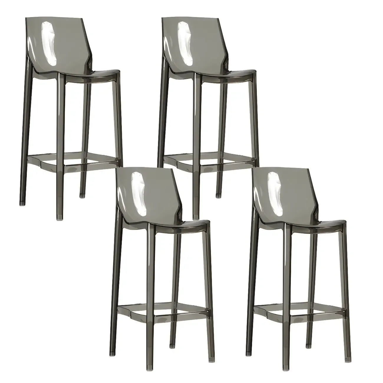 Tabouret de bar moderne en acrylique, coloré, durable et élégant
