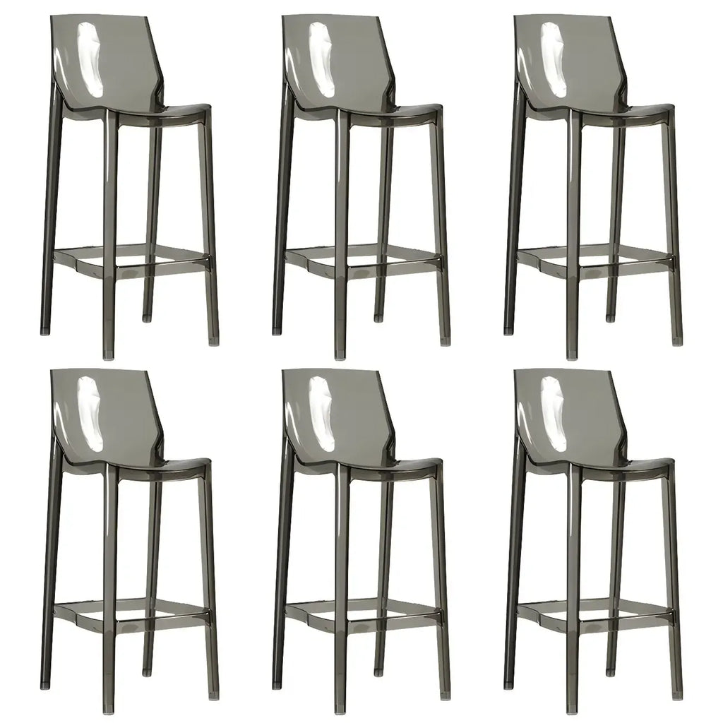 Tabouret de bar moderne en acrylique, coloré, durable et élégant