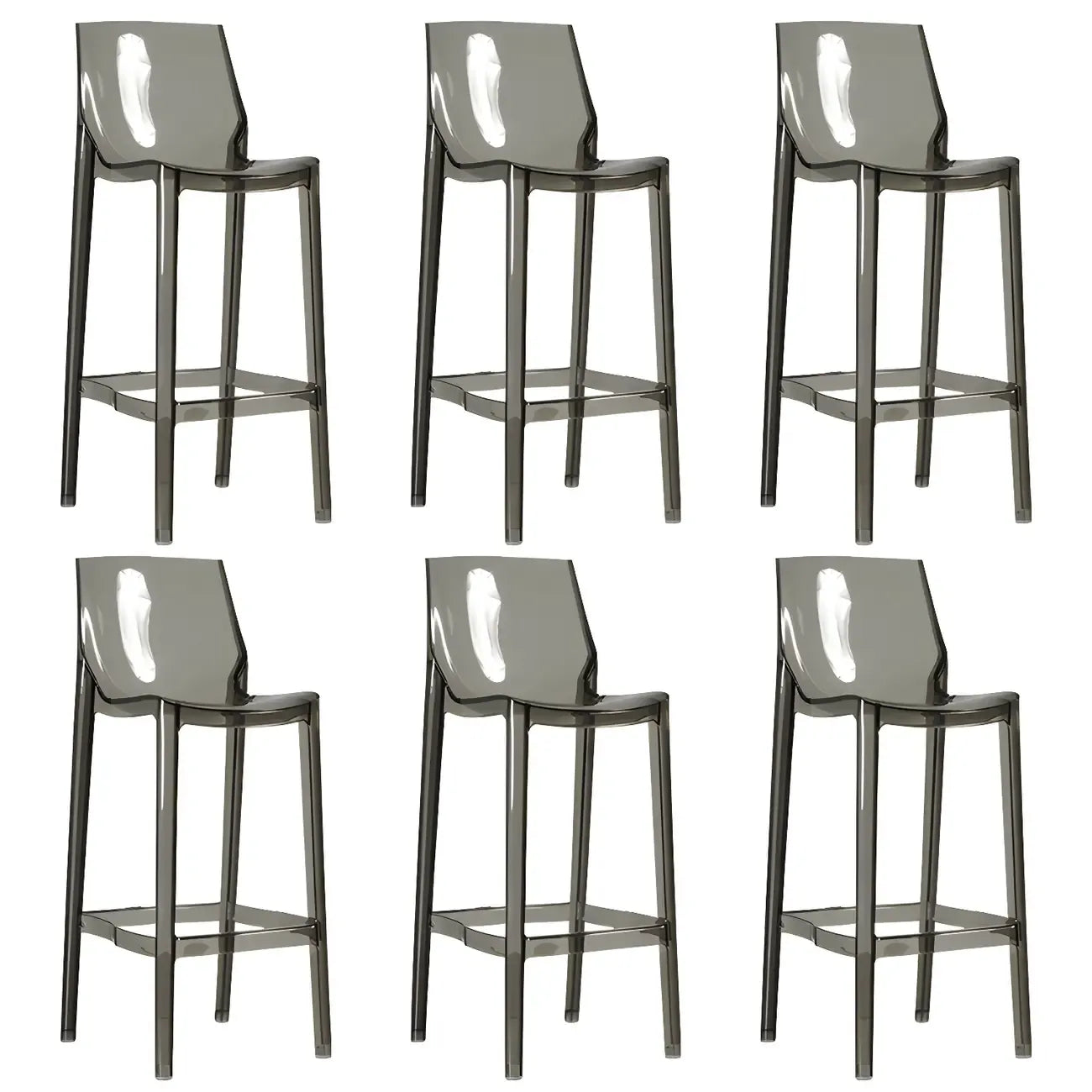Tabouret de bar moderne en acrylique, coloré, durable et élégant