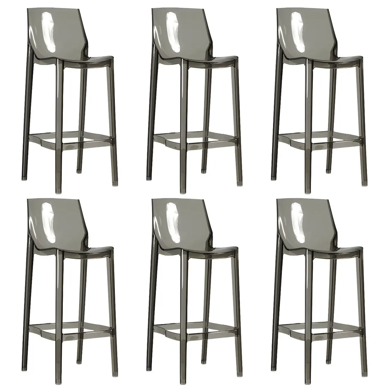 Tabouret de bar moderne en acrylique, coloré, durable et élégant