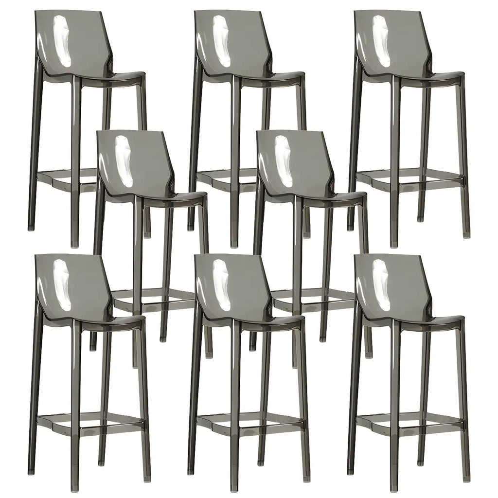 Tabouret de bar moderne en acrylique, coloré, durable et élégant