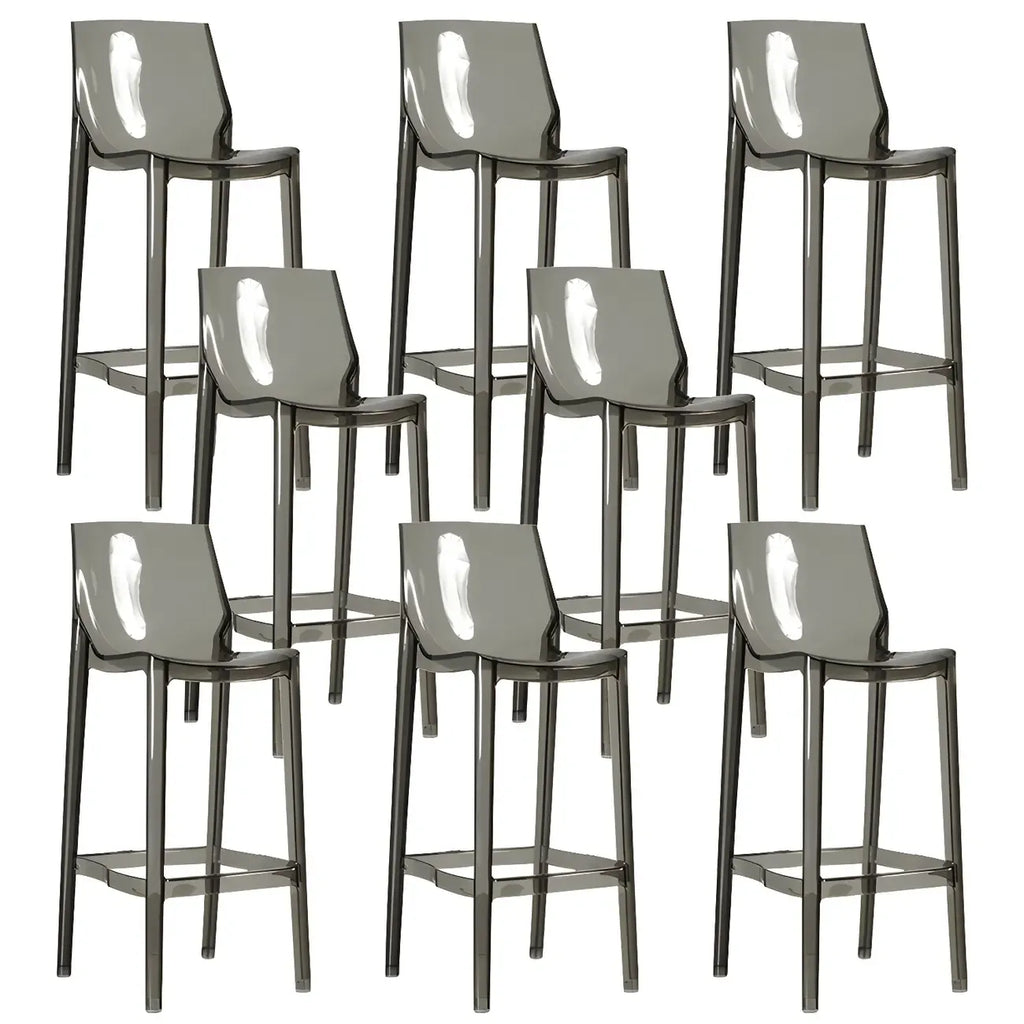 Tabouret de bar moderne en acrylique, coloré, durable et élégant