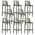 Tabouret de bar moderne en acrylique, coloré, durable et élégant