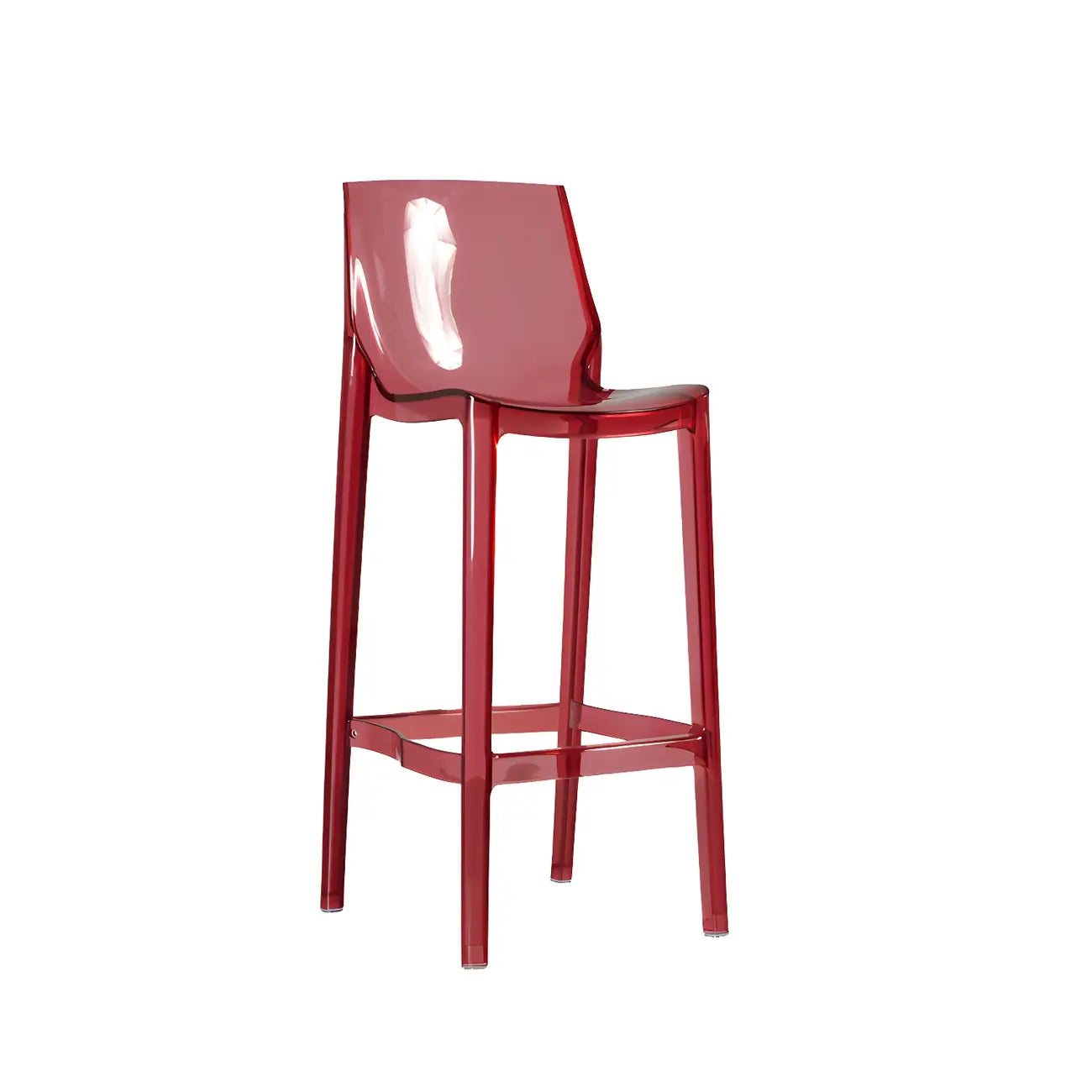 Tabouret de bar moderne en acrylique, coloré, durable et élégant