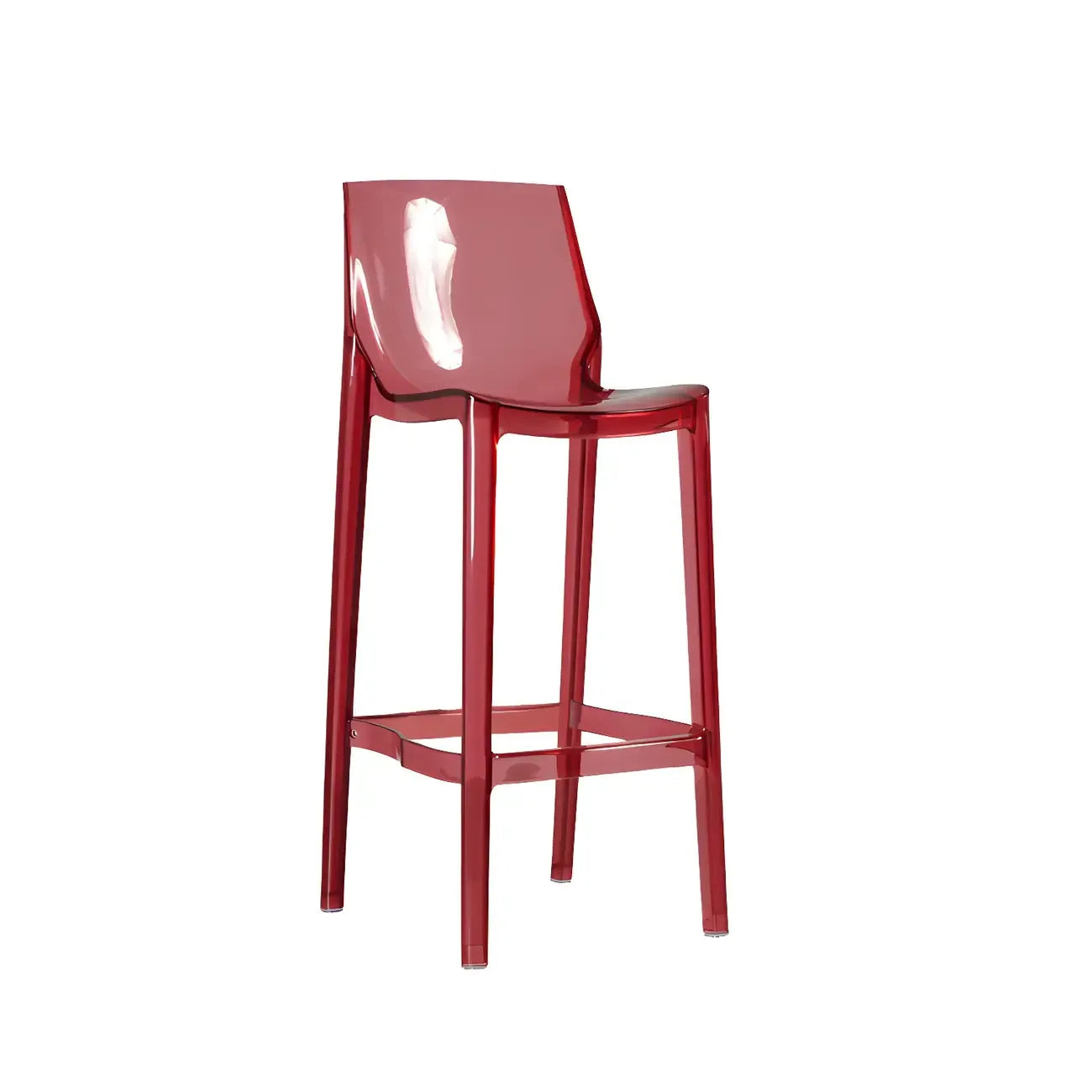Tabouret de bar moderne en acrylique, coloré, durable et élégant