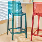 Tabouret de bar moderne en acrylique, coloré, durable et élégant
