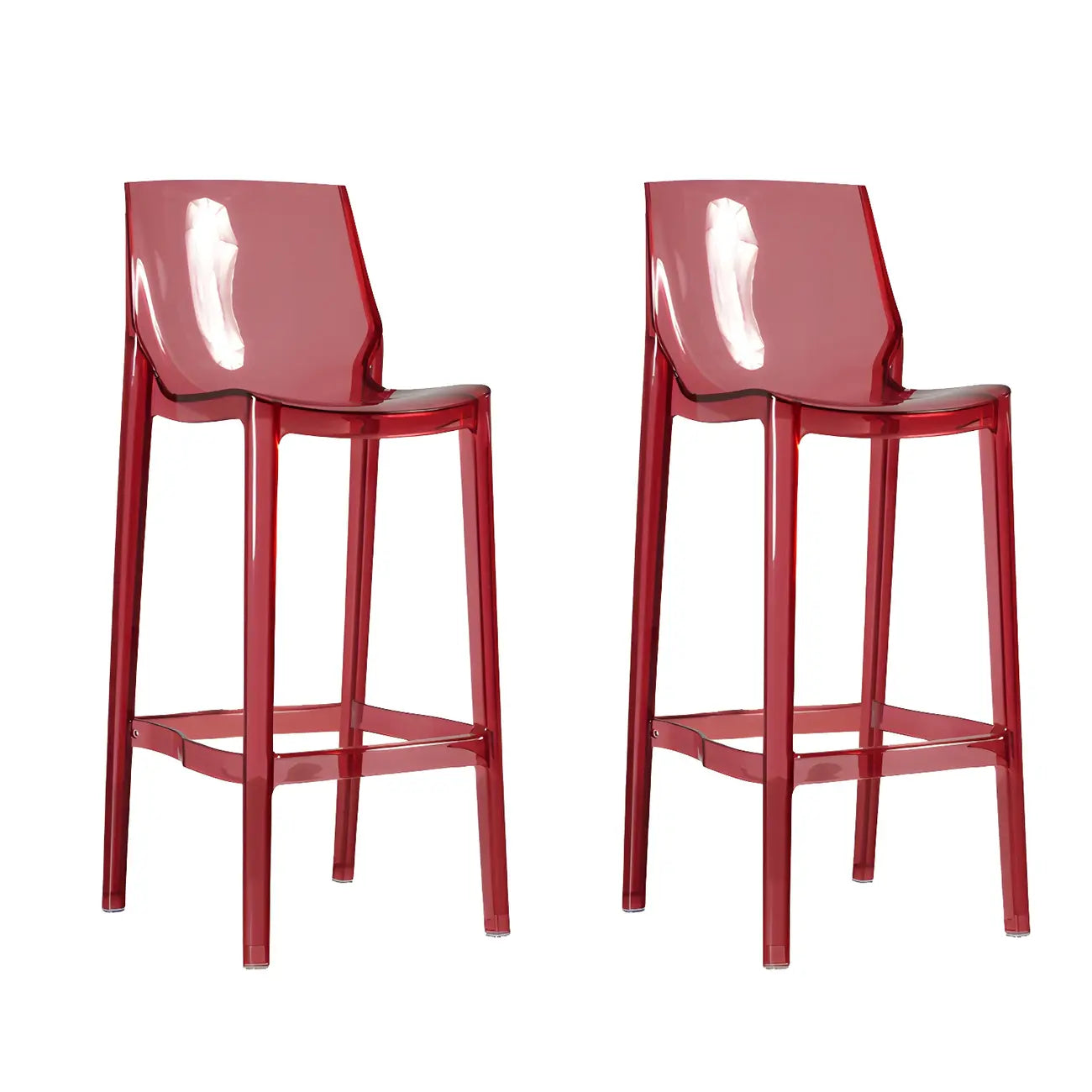 Tabouret de bar moderne en acrylique, coloré, durable et élégant