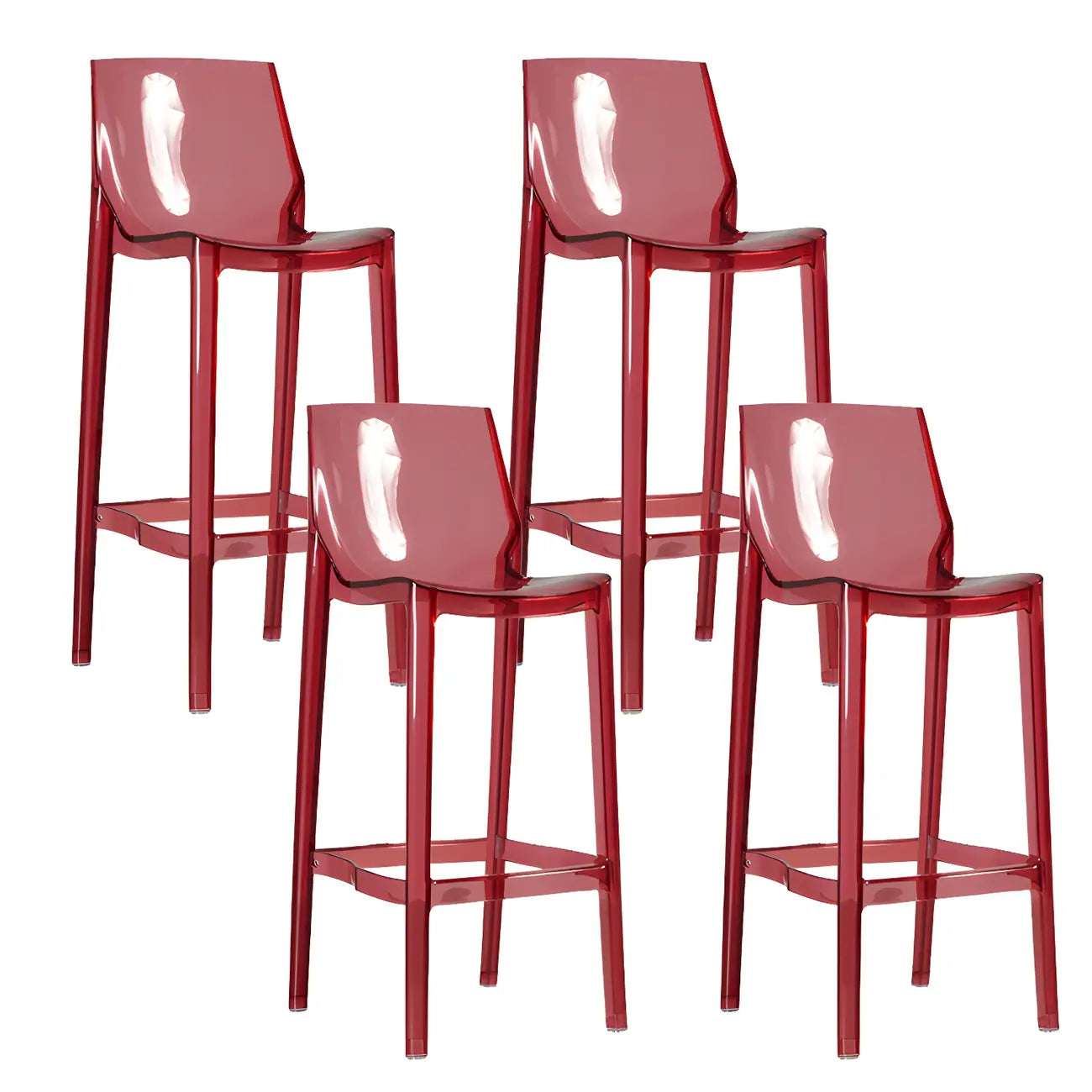 Tabouret de bar moderne en acrylique, coloré, durable et élégant