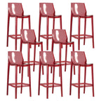 Tabouret de bar moderne en acrylique, coloré, durable et élégant
