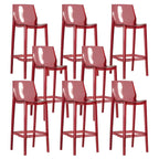 Tabouret de bar moderne en acrylique, coloré, durable et élégant