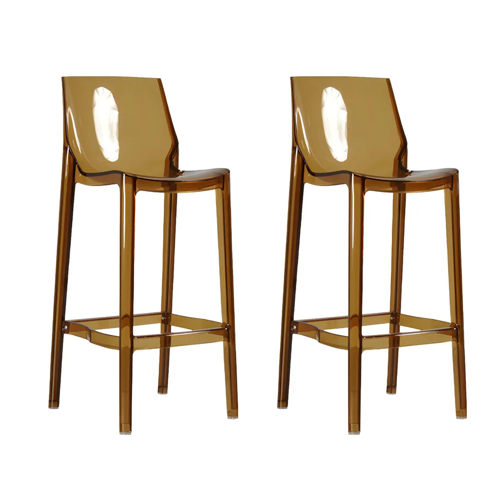 Tabouret de bar moderne en acrylique, coloré, durable et élégant