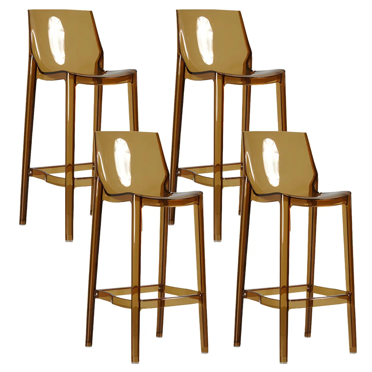 Tabouret de bar moderne en acrylique, coloré, durable et élégant
