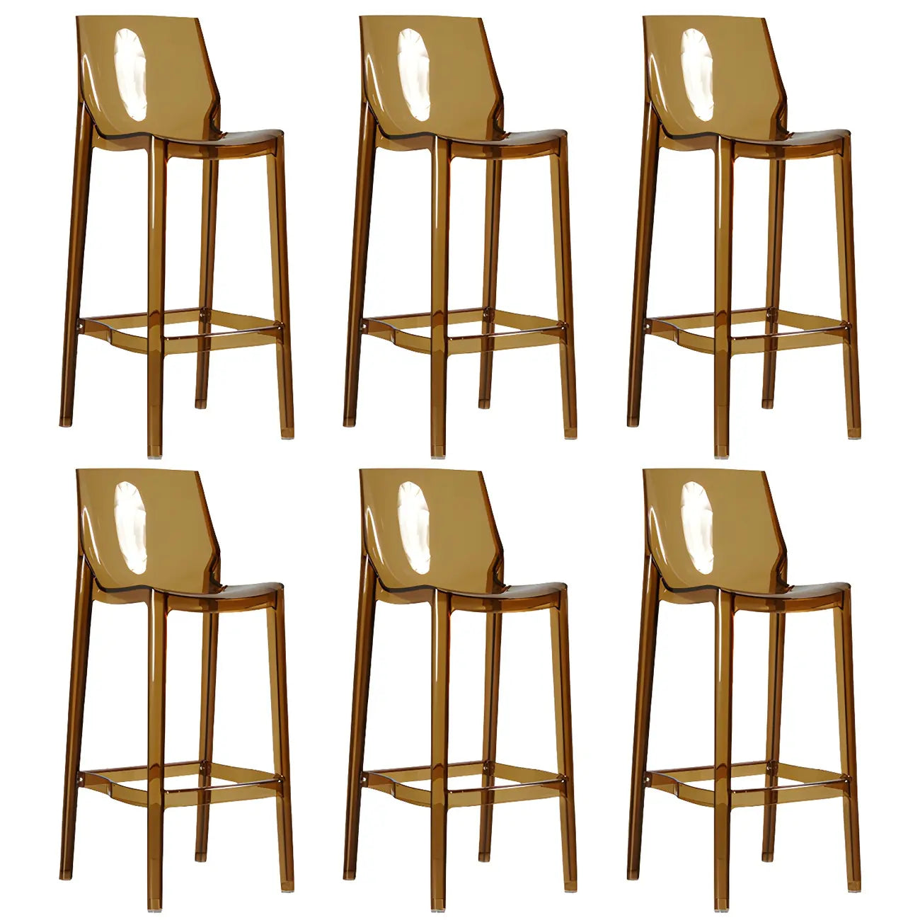 Tabouret de bar moderne en acrylique, coloré, durable et élégant