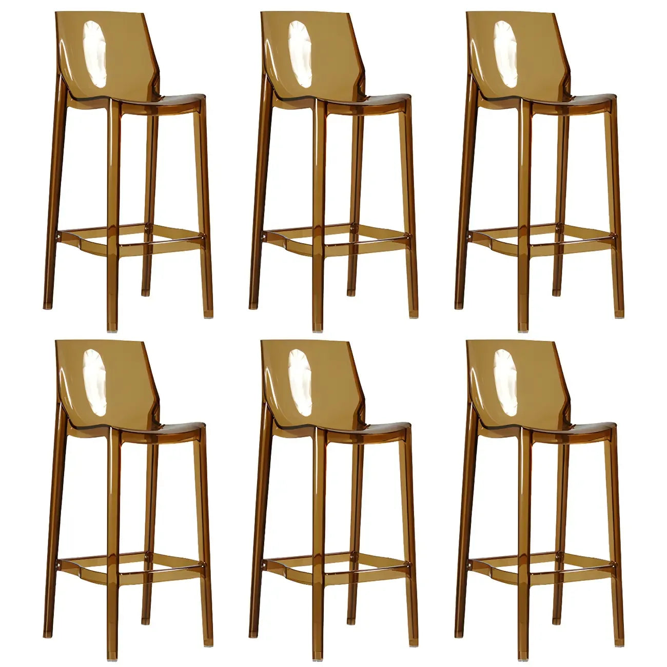 Tabouret de bar moderne en acrylique, coloré, durable et élégant