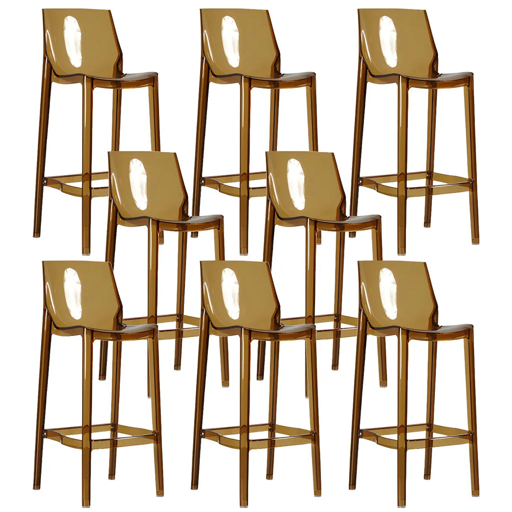 Tabouret de bar moderne en acrylique, coloré, durable et élégant