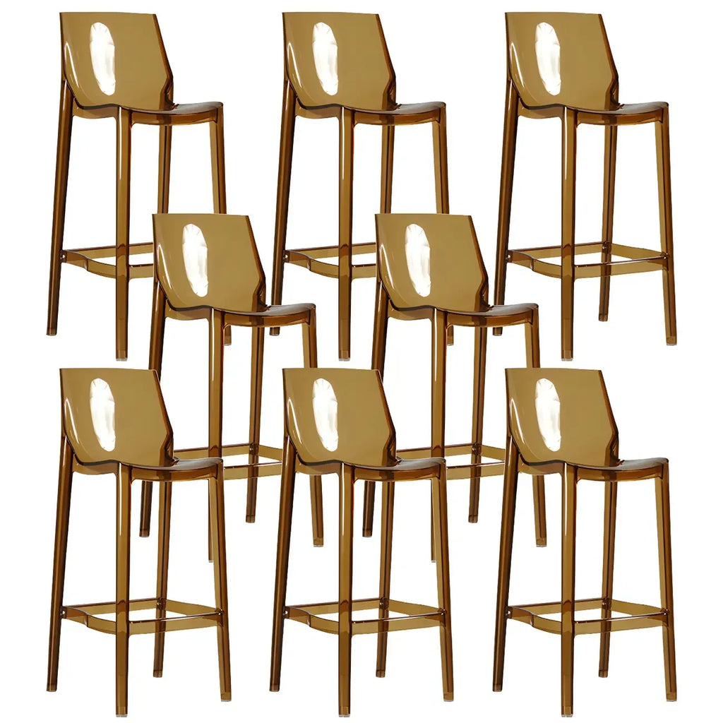 Tabouret de bar moderne en acrylique, coloré, durable et élégant