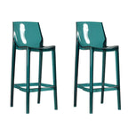 Tabouret de bar moderne en acrylique, coloré, durable et élégant