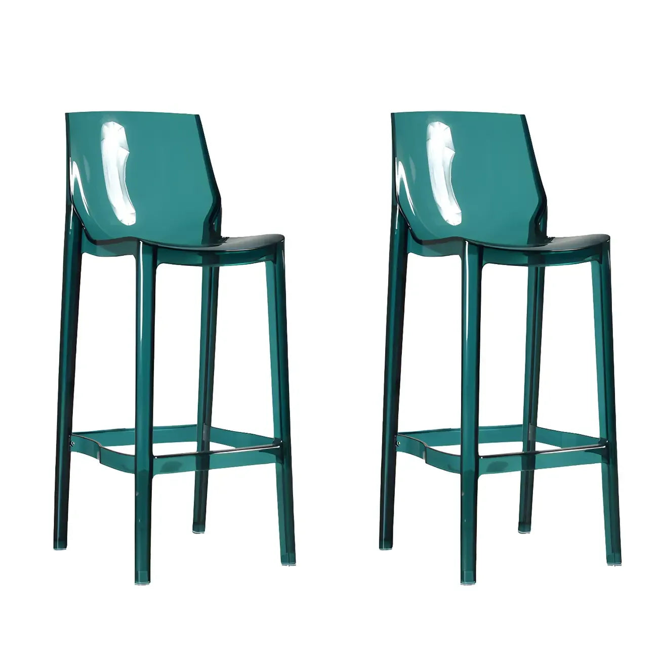 Tabouret de bar moderne en acrylique, coloré, durable et élégant