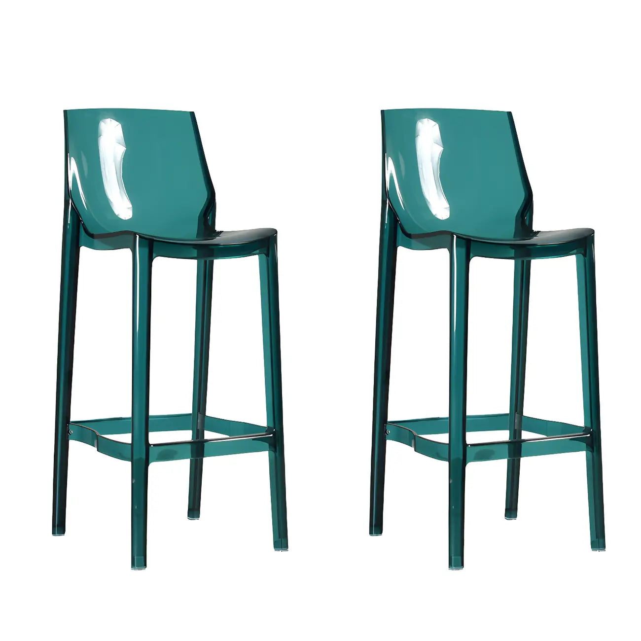 Tabouret de bar moderne en acrylique, coloré, durable et élégant
