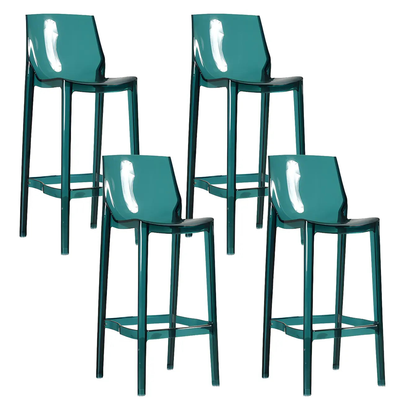 Tabouret de bar moderne en acrylique, coloré, durable et élégant