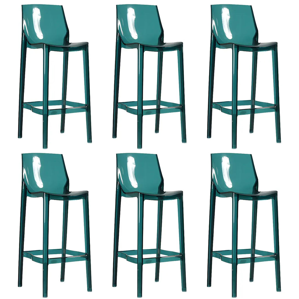 Tabouret de bar moderne en acrylique, coloré, durable et élégant