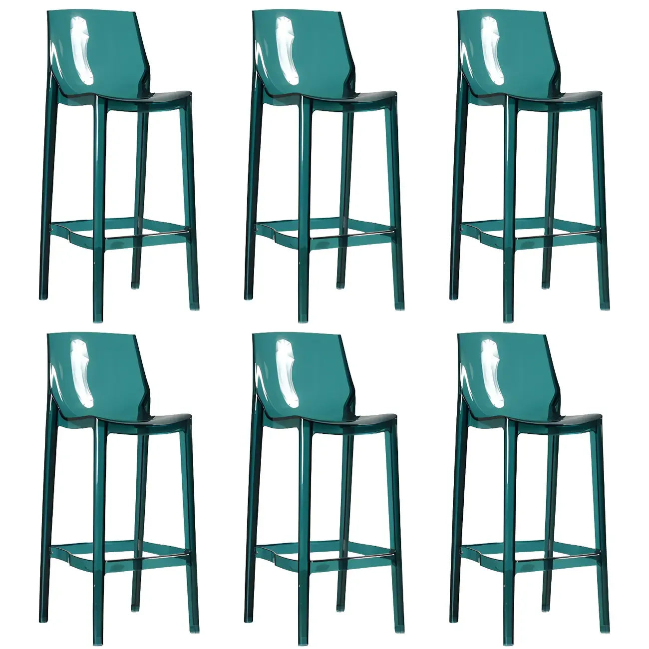 Tabouret de bar moderne en acrylique, coloré, durable et élégant