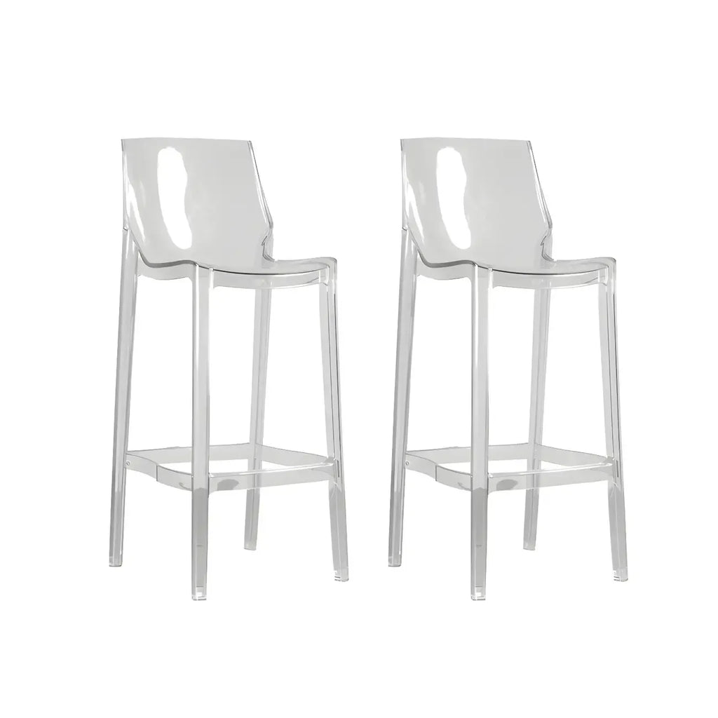 Tabouret de bar moderne en acrylique, coloré, durable et élégant