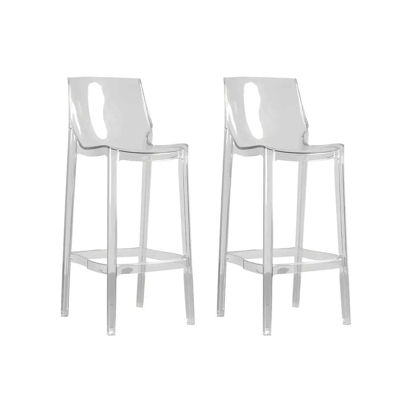 Tabouret de bar moderne en acrylique, coloré, durable et élégant