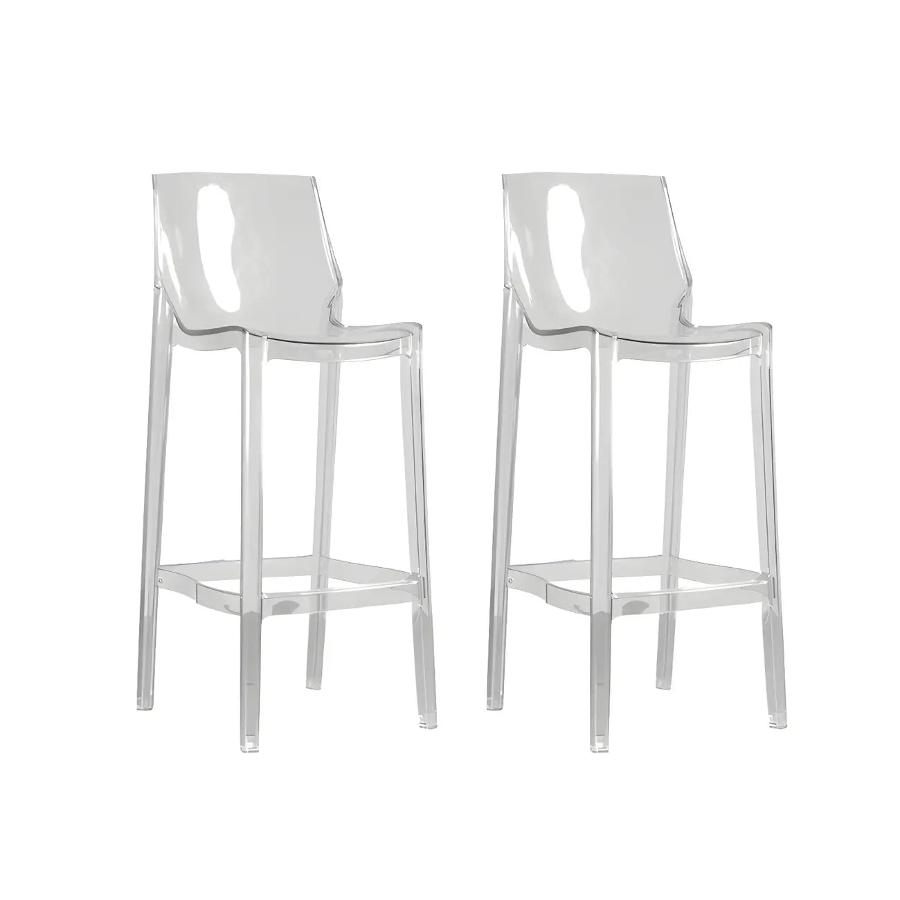 Tabouret de bar moderne en acrylique, coloré, durable et élégant