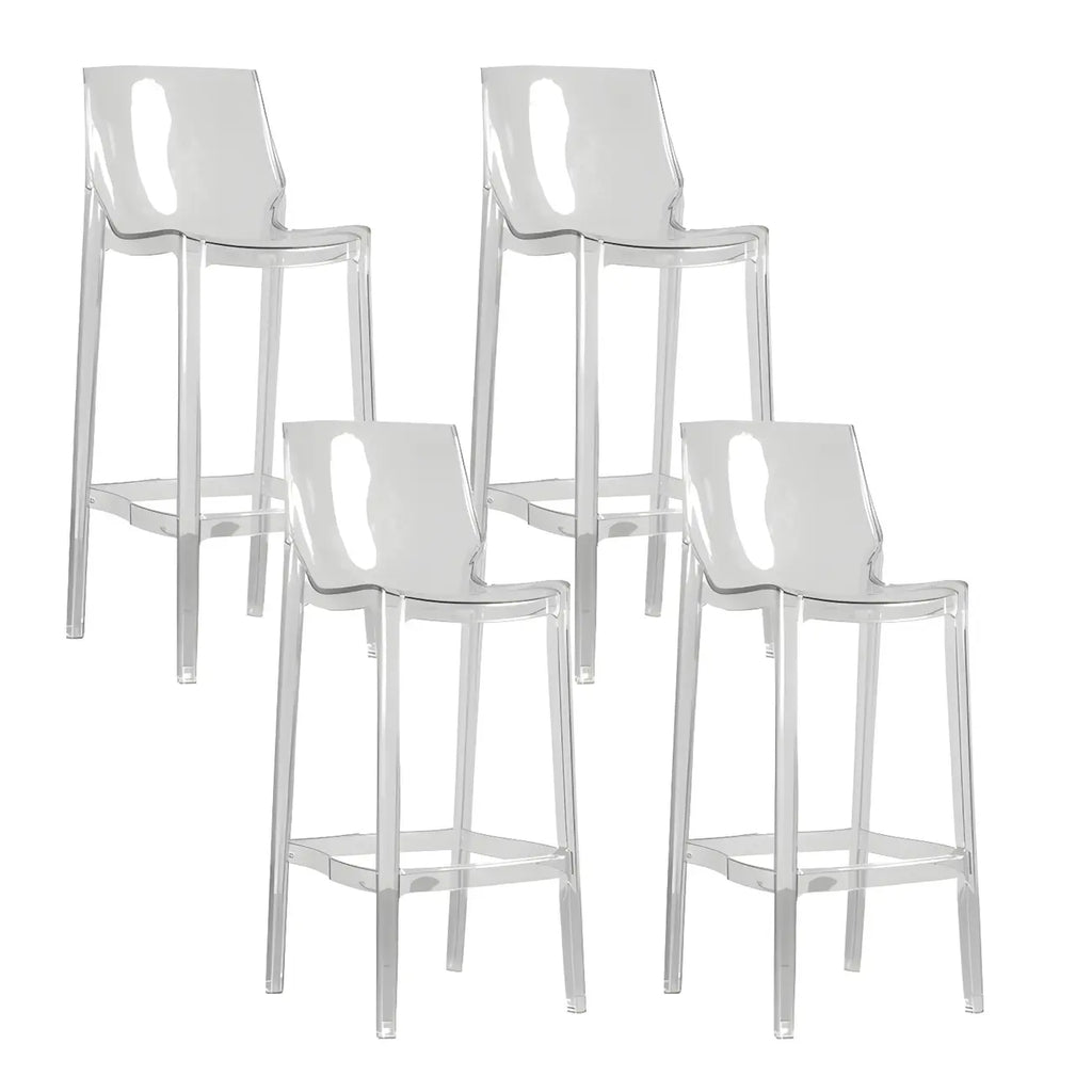 Tabouret de bar moderne en acrylique, coloré, durable et élégant