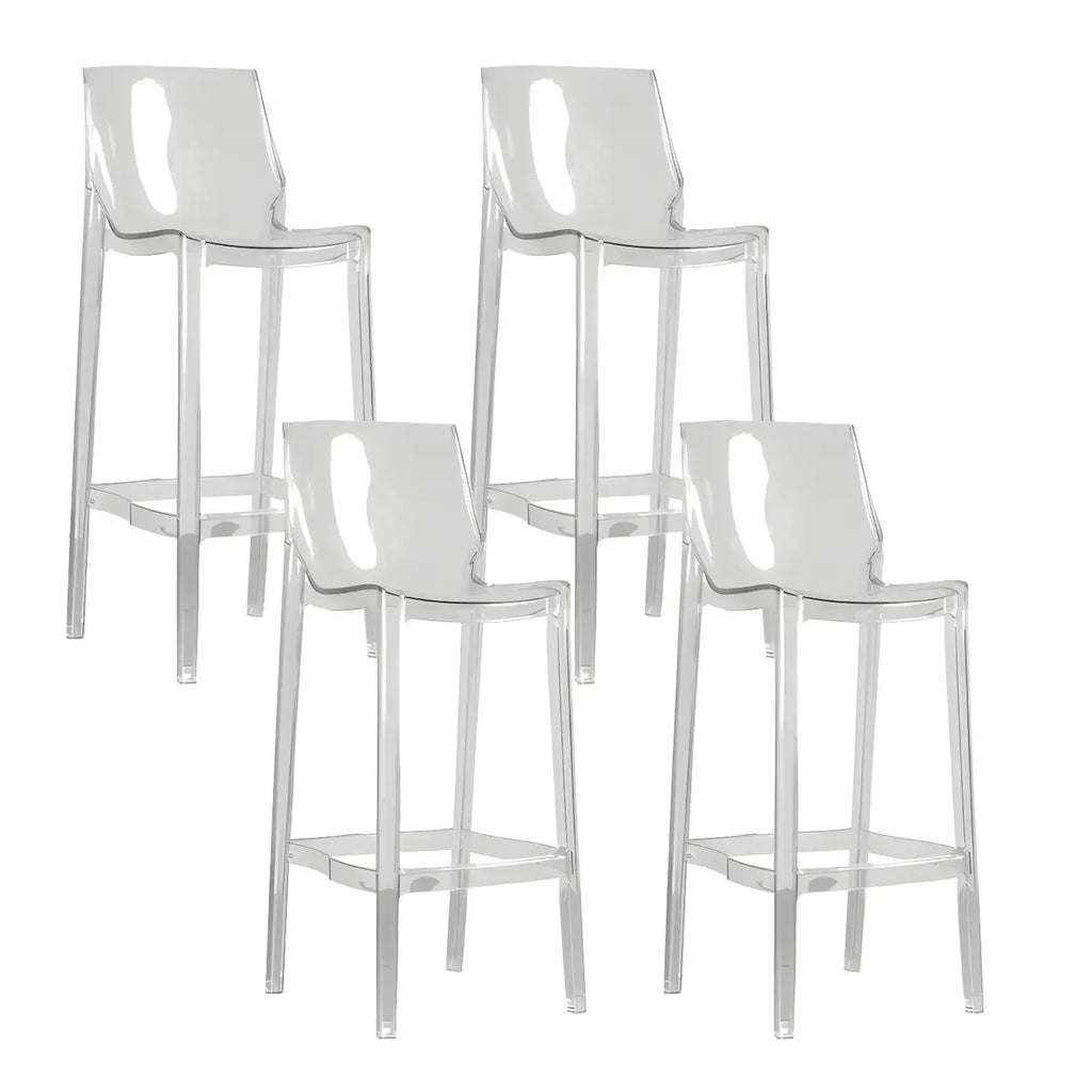 Tabouret de bar moderne en acrylique, coloré, durable et élégant