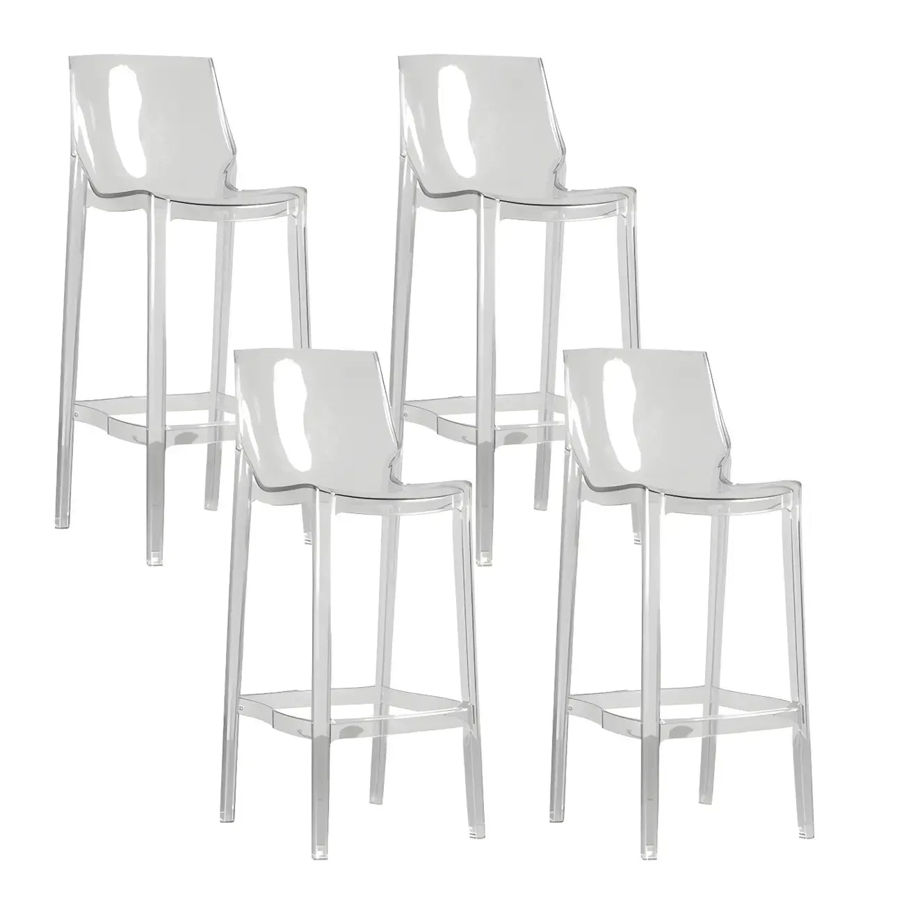 Tabouret de bar moderne en acrylique, coloré, durable et élégant