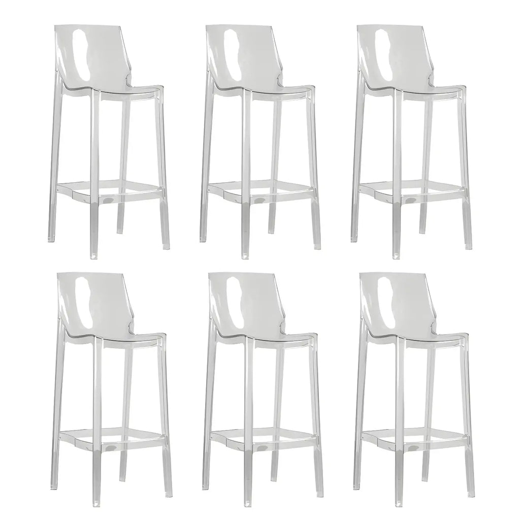Tabouret de bar moderne en acrylique, coloré, durable et élégant