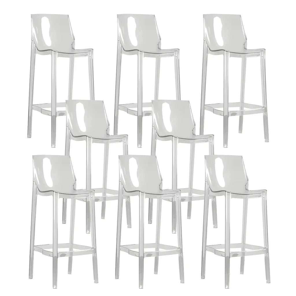 Tabouret de bar moderne en acrylique, coloré, durable et élégant