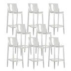 Tabouret de bar moderne en acrylique, coloré, durable et élégant