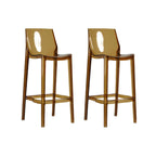 Tabouret de bar moderne en acrylique, coloré, durable et élégant