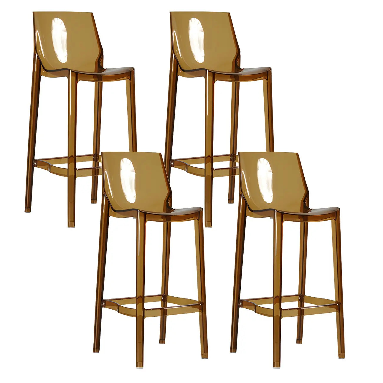 Tabouret de bar moderne en acrylique, coloré, durable et élégant
