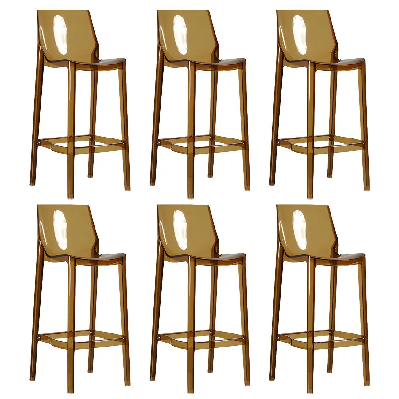 Tabouret de bar moderne en acrylique, coloré, durable et élégant