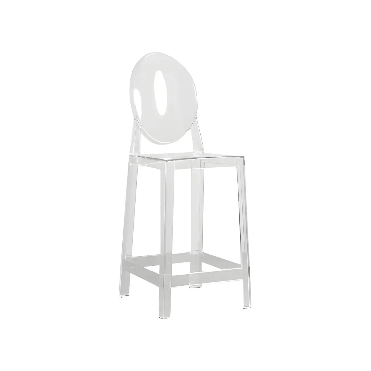 Tabouret de bar moderne en acrylique, coloré, durable et élégant