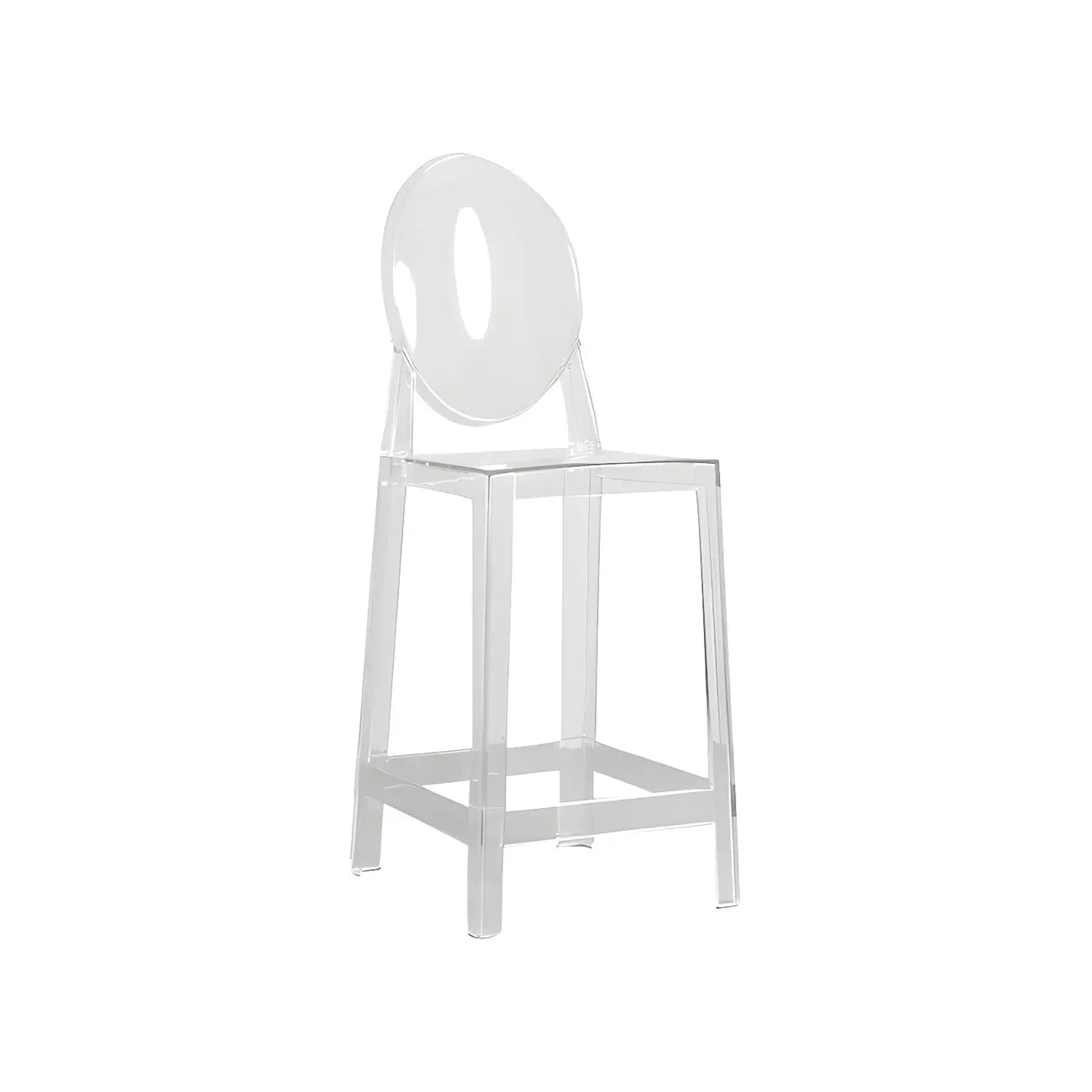 Tabouret de bar moderne en acrylique, coloré, durable et élégant
