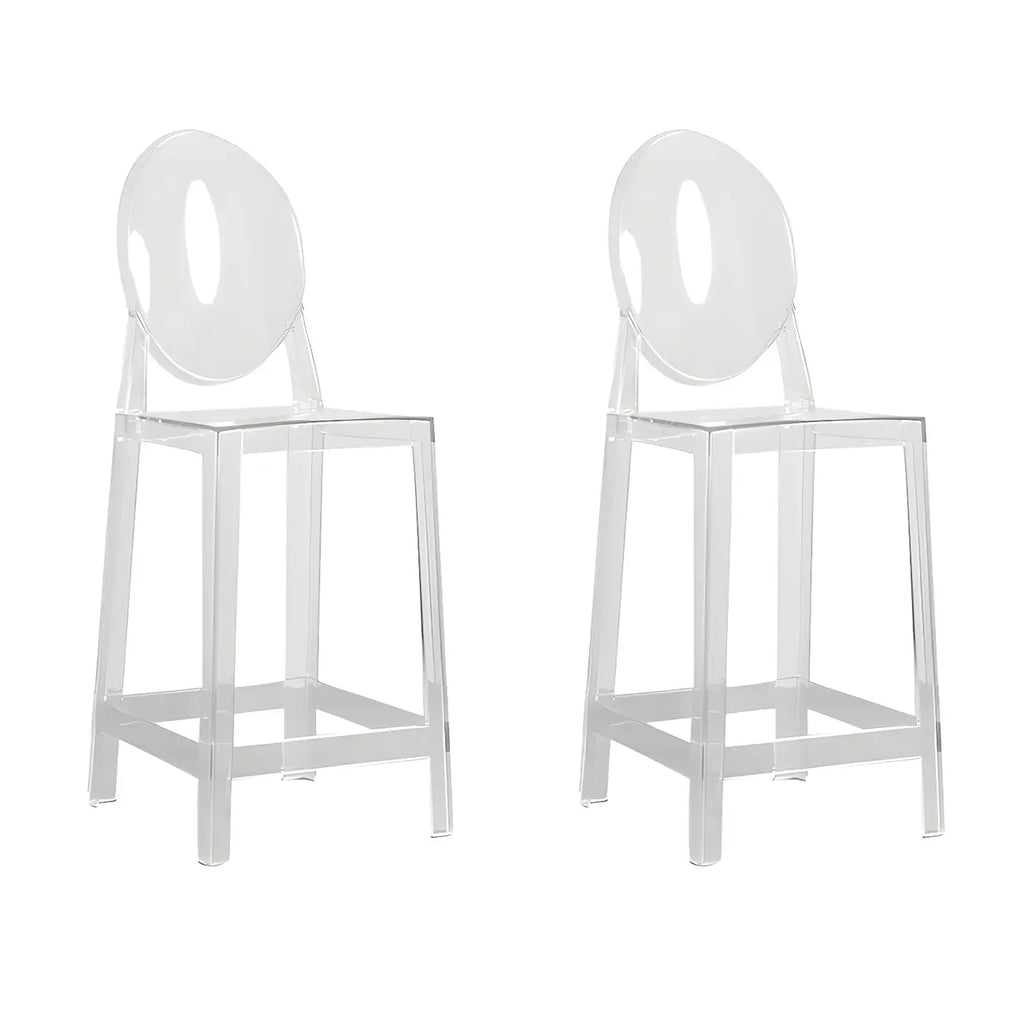 Tabouret de bar moderne en acrylique, coloré, durable et élégant