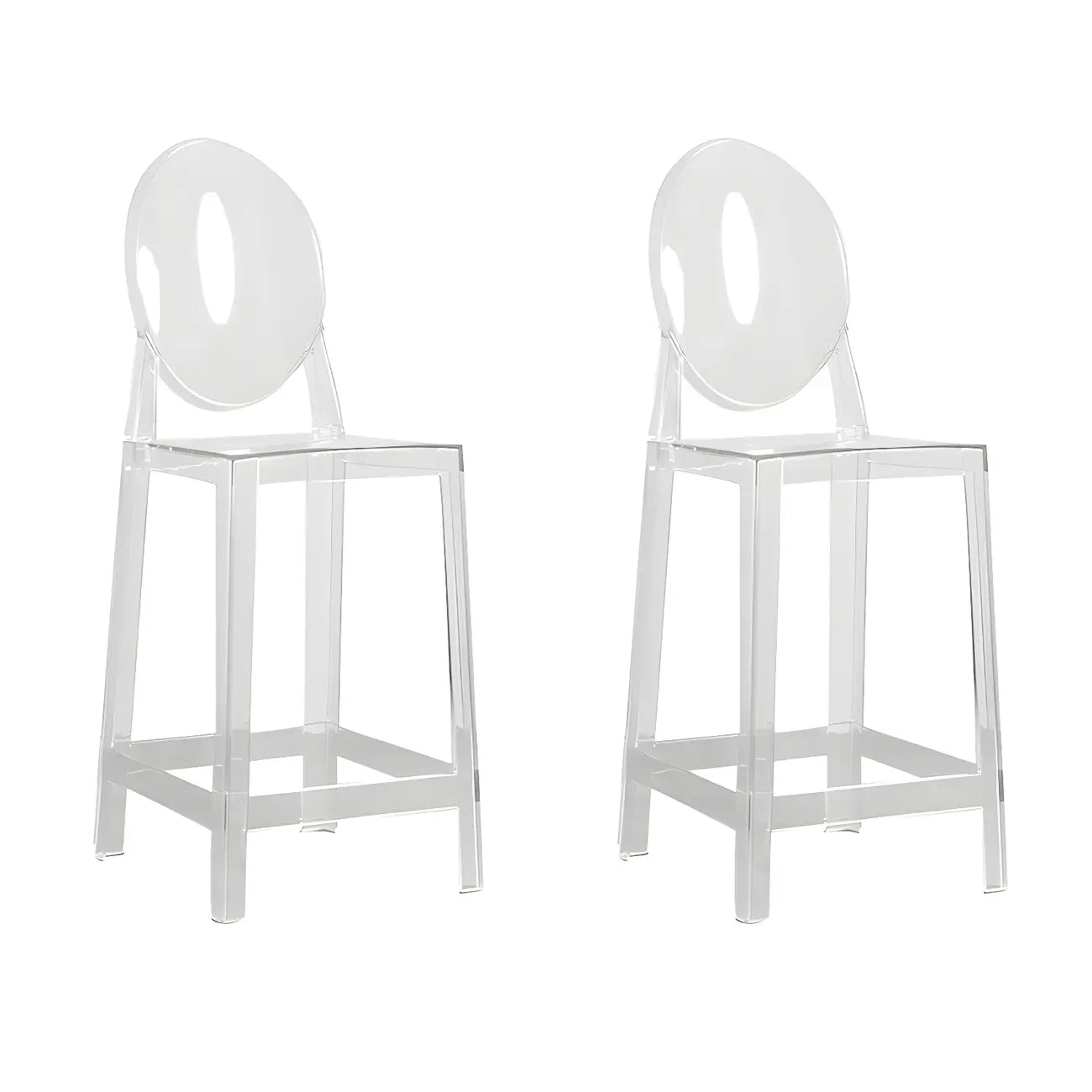Tabouret de bar moderne en acrylique, coloré, durable et élégant