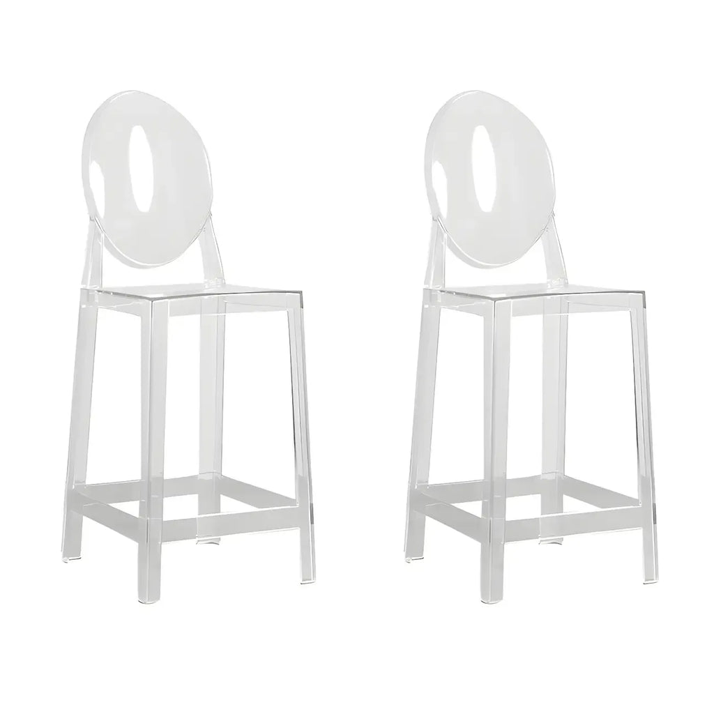 Tabouret de bar moderne en acrylique, coloré, durable et élégant