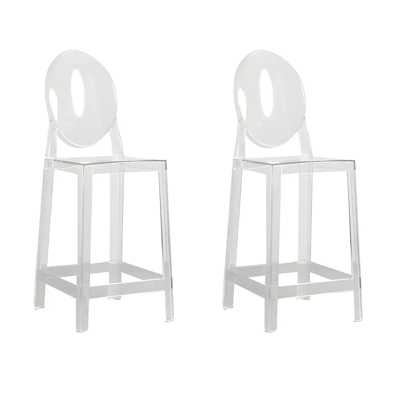 Tabouret de bar moderne en acrylique, coloré, durable et élégant