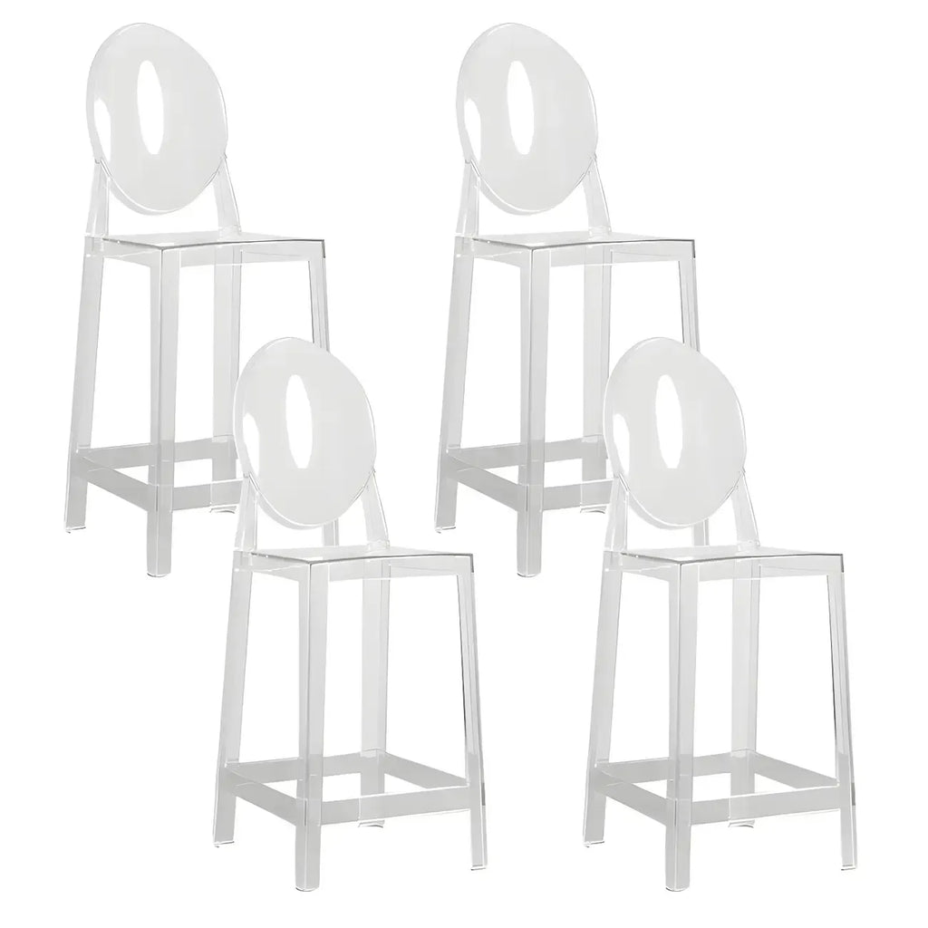 Tabouret de bar moderne en acrylique, coloré, durable et élégant