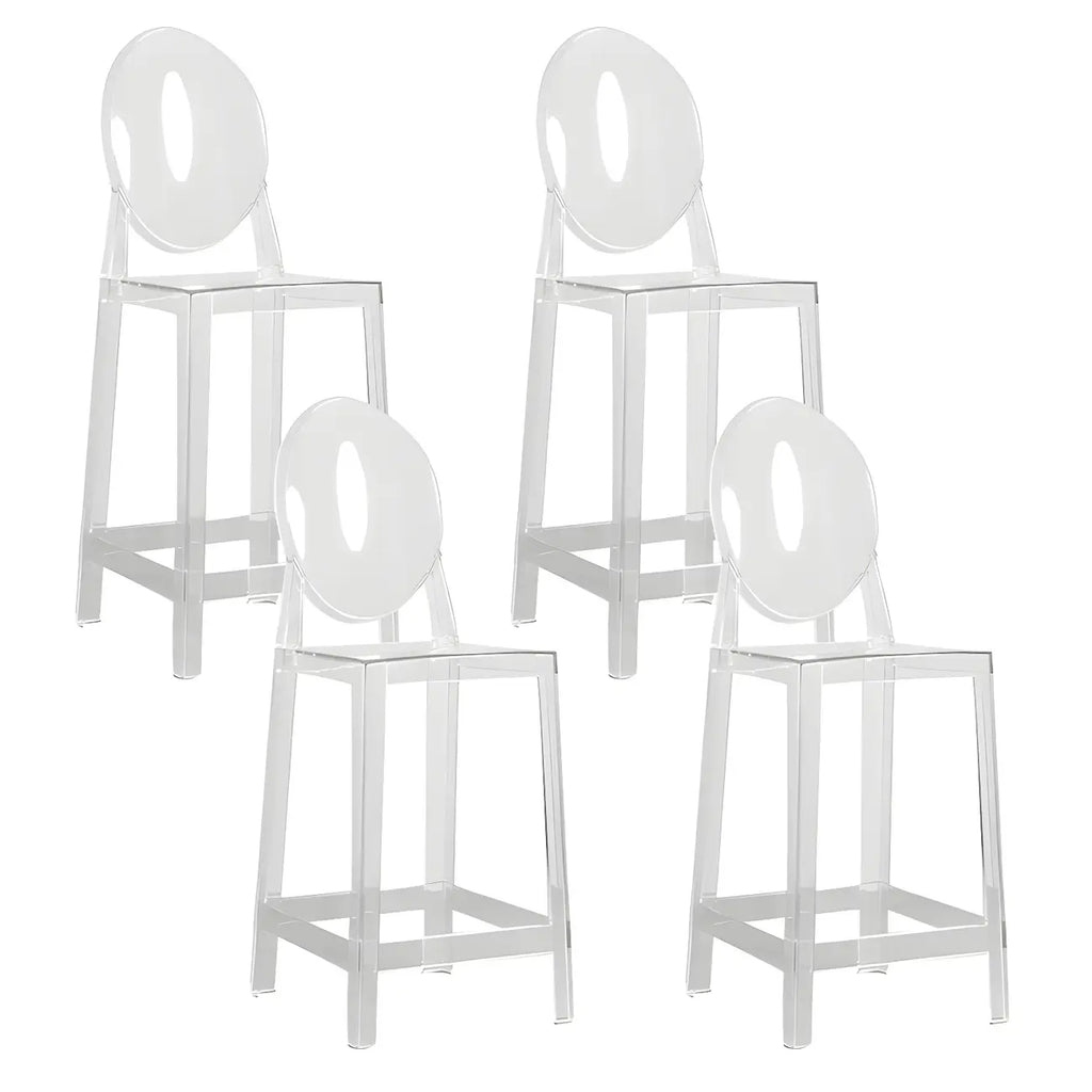 Tabouret de bar moderne en acrylique, coloré, durable et élégant